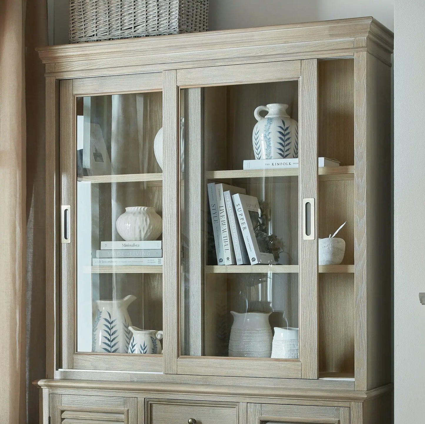 Delphine Collection Sliding Glass Dresser Top
