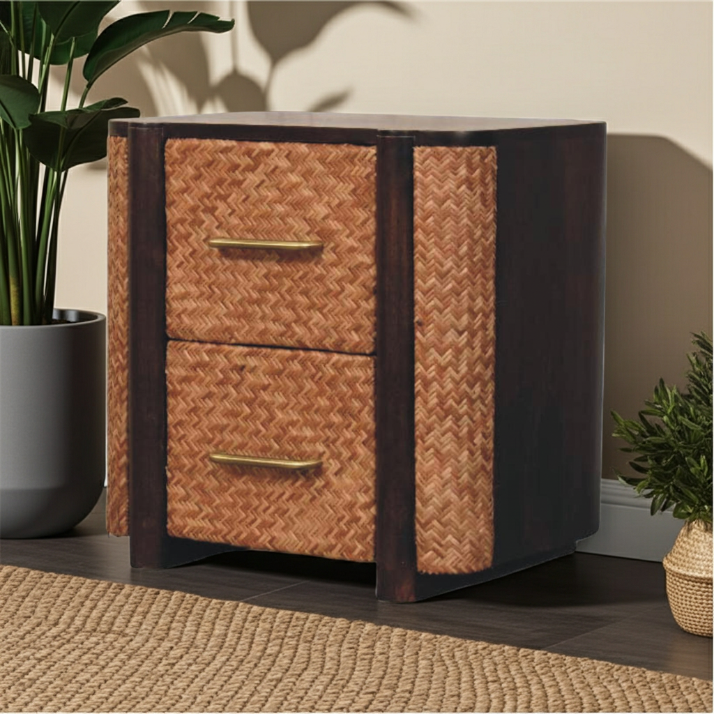 Havana Canefront Bedside Table | Nightstand