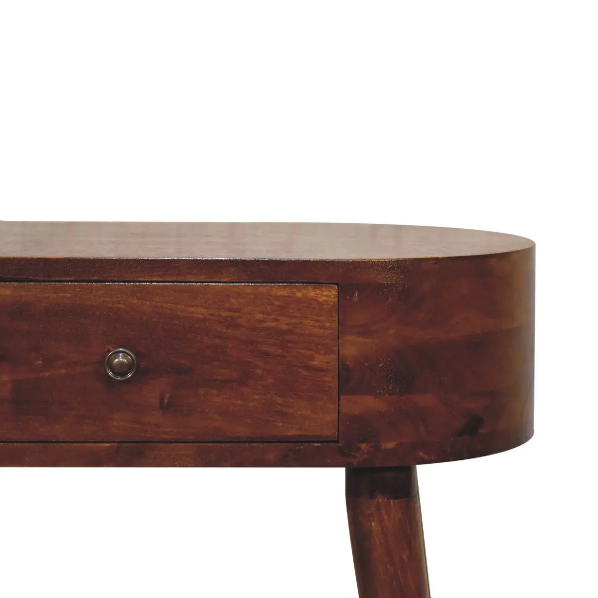 Mini Albion Chestnut Console Table Solid Mango Wood Hallway Entryway Table