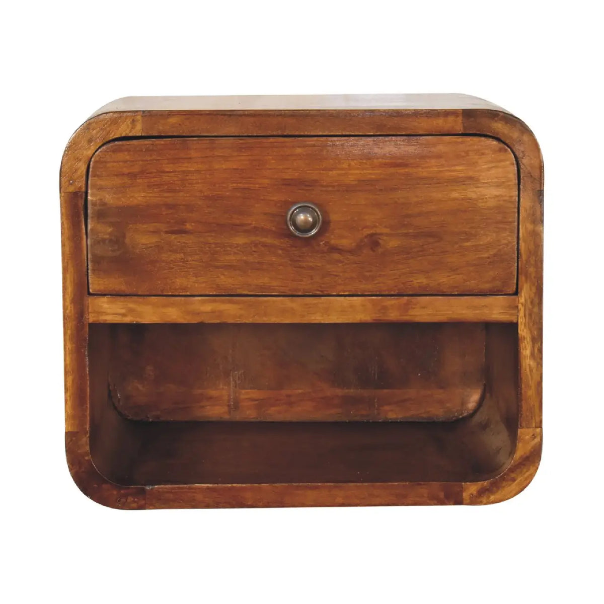 Mini Curve Floating Bedside Table | Nightstand