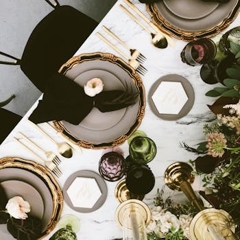 The 'Aura' Calacatta Gold Marble Nesting Duo - Image 2