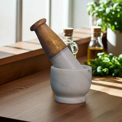 Small Marble Pestle and Mortar