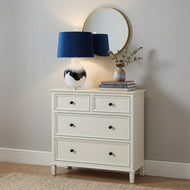 Ice Shadows Table Lamp With Navy Blue Shade