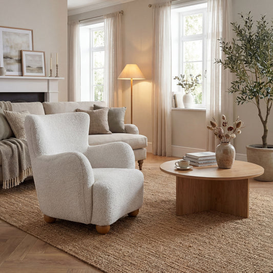 Greige Hui Large Arm Chair