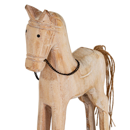 Large Natural Rustic Rocking Horse