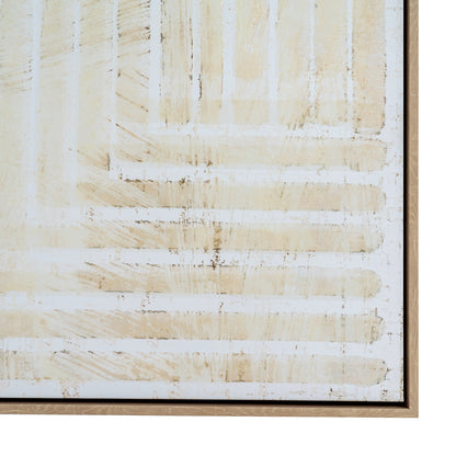 Tellura Hand Painted Canvas In Frame