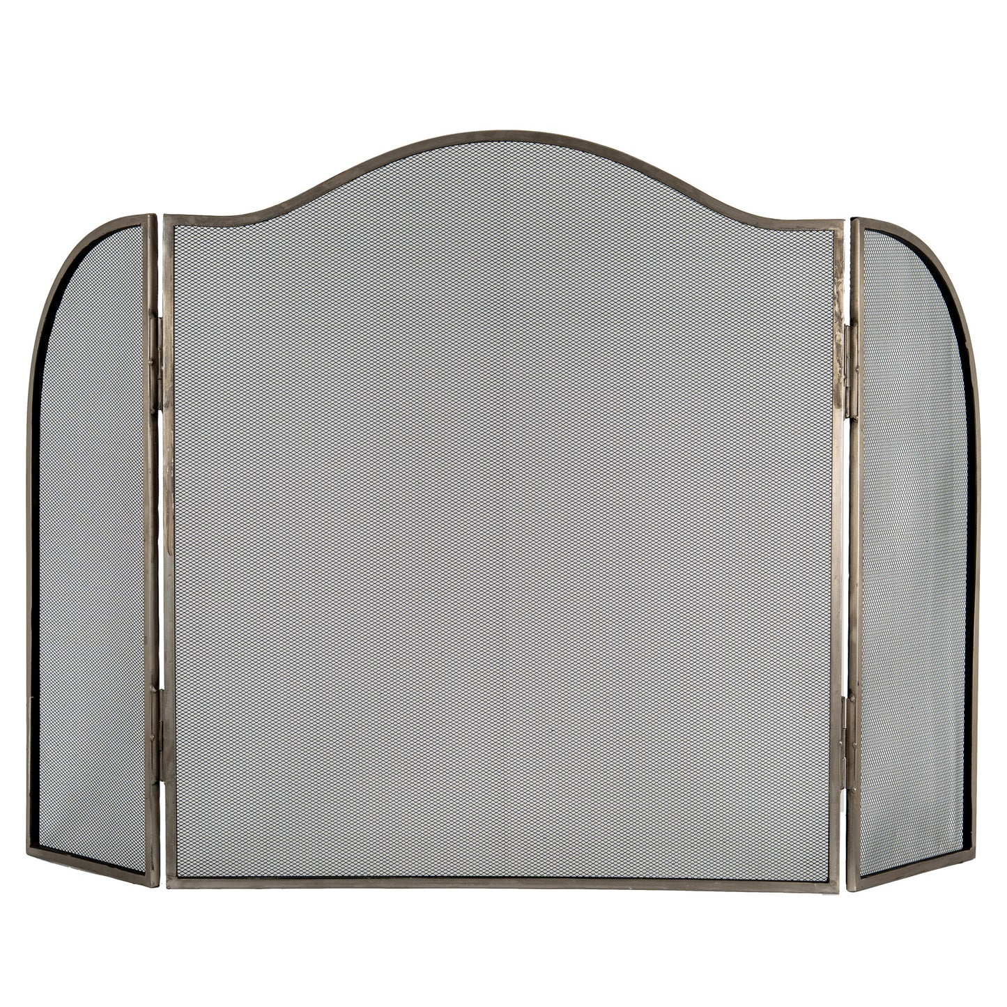 Antiqued Silver Large  Fire Screen