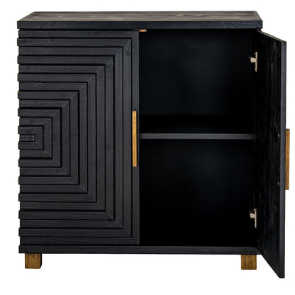 Lennox Black 2 Door Small Sideboard