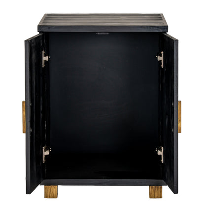 Lennox Black 2 Door Side Cupboard