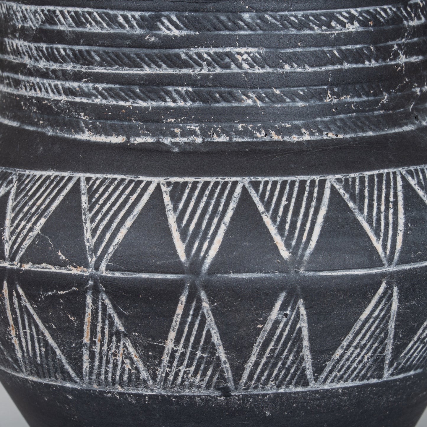 Etched Collection Pot With Handle
