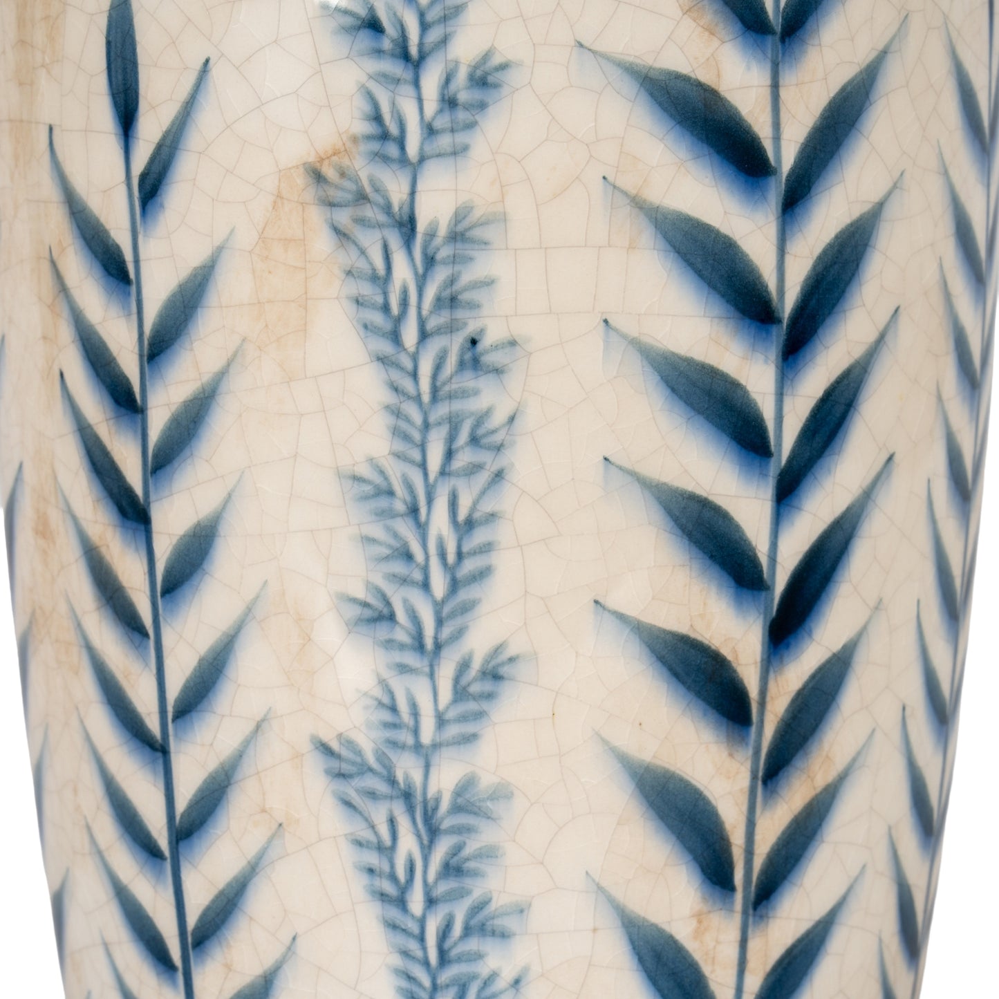 Large Blue Flora Tall Olpe Vase