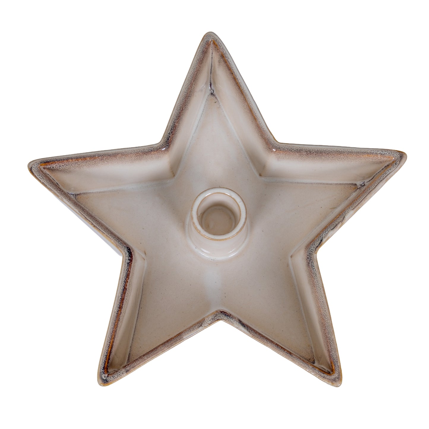 Large Solace Cement Star Candle Holder