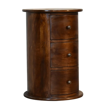 3 Drawer Chestnut Drum Chest of Drawers