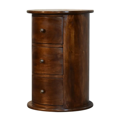 3 Drawer Chestnut Drum Chest of Drawers