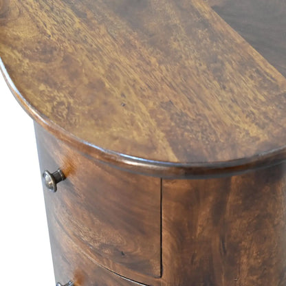 3 Drawer Chestnut Drum Chest of Drawers