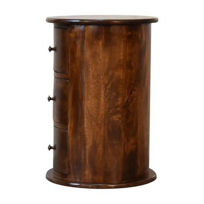 3 Drawer Chestnut Drum Chest of Drawers