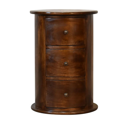 3 Drawer Chestnut Drum Chest of Drawers