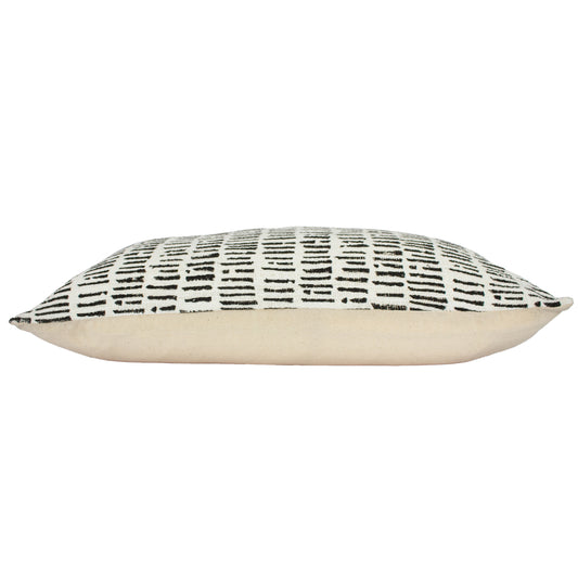 ADARA 40X60 CUSHION CASE IVORY/BLK