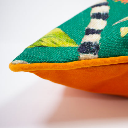 LEMUR PRINTED 50X50 CUSHION CASE MULTI