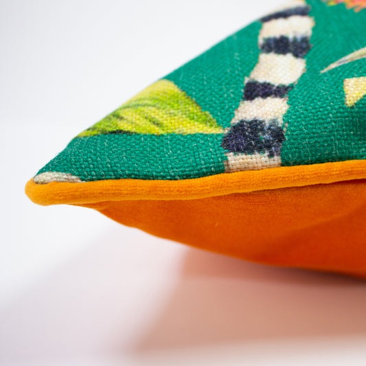 LEMUR PRINTED 50X50 CUSHION CASE MULTI