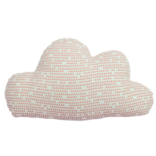PRINTED CLOUD CUSHION PINK