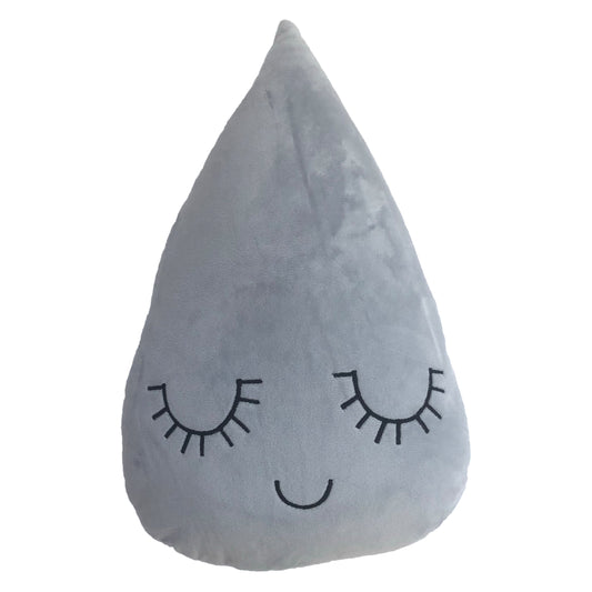RAIN DROP FILLED CUSHION GRY
