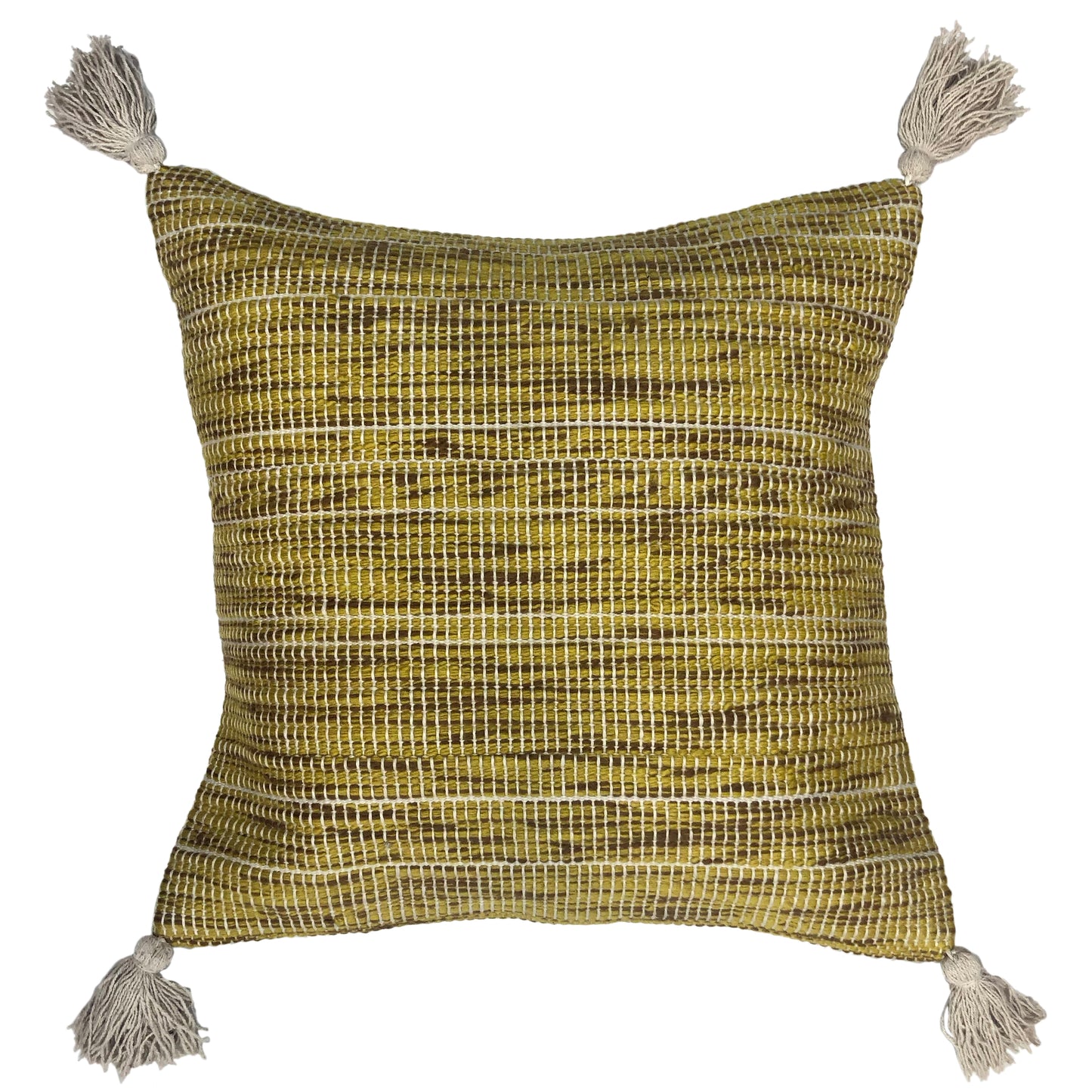 SHILO 50X50 CUSHION CASE OCHRE GREE