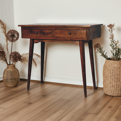 Chestnut Hallway 2 Drawer Console Table