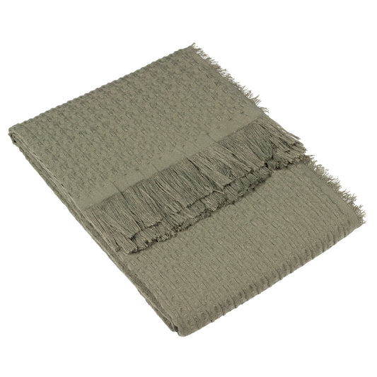 ABEL WAFFLE THROW 130X180 KHAKI