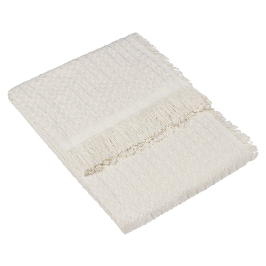 ABEL WAFFLE THROW 130X180 NATURAL