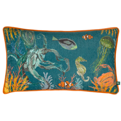 ABYSS SEA CREATURES 30X50 CUSHION CASE MULTI