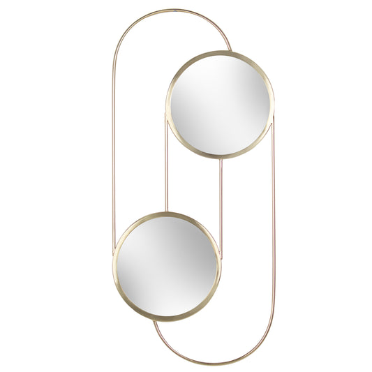 ABSTRACT DOUBLE MIRROR BRASS