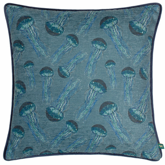 ABYSS JELLYFISH 43X43 CUSHION CASE PETROL