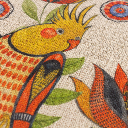 AKAMBA COCKATIELS 50X50 CUSHION CASE MULTI