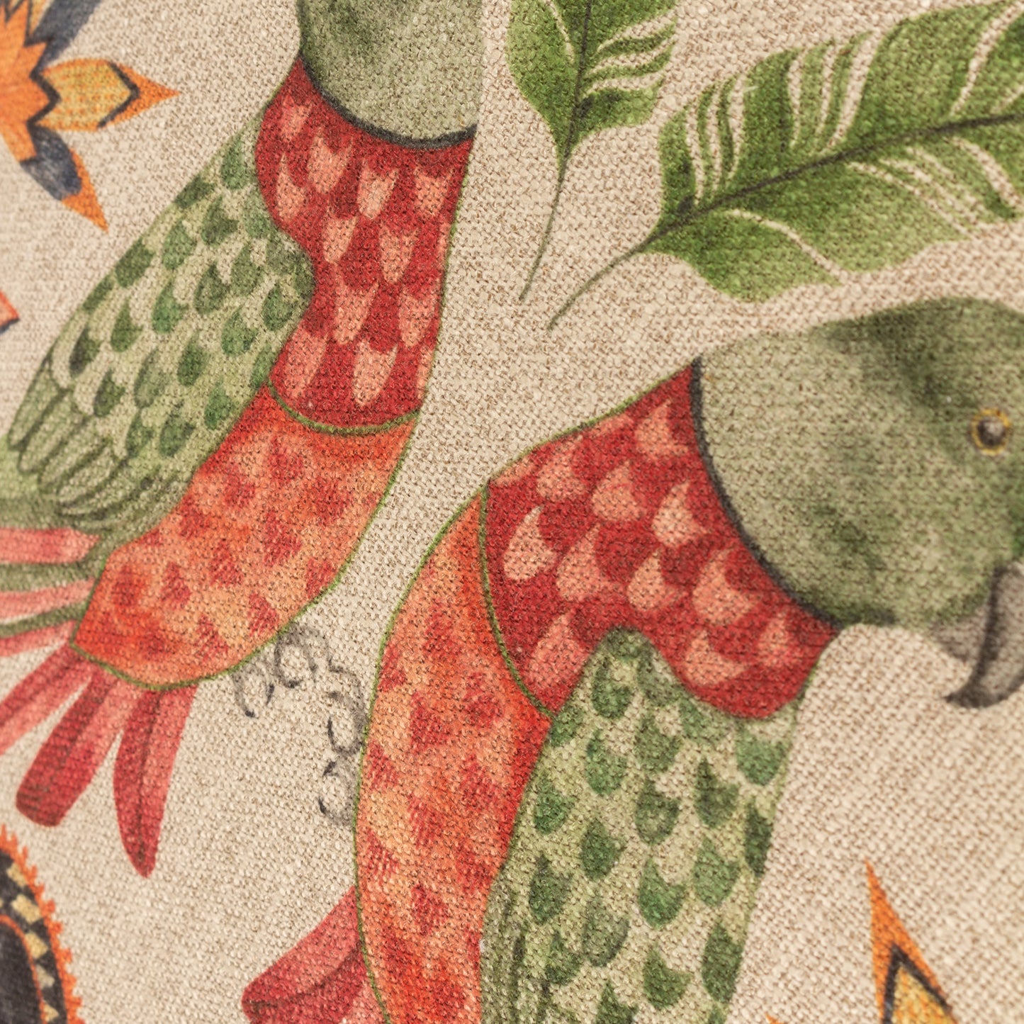 AKAMBA PARROT DUO 43X43 CUSHION CASE MULTI