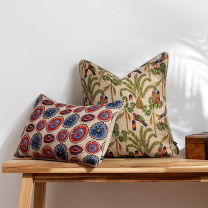 AKAMBA PALM TREES 43X43 CUSHION CASE MULTI