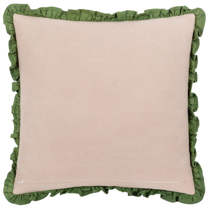 ALBERA 43X43 CUSHION CASE LINEN/GREEN