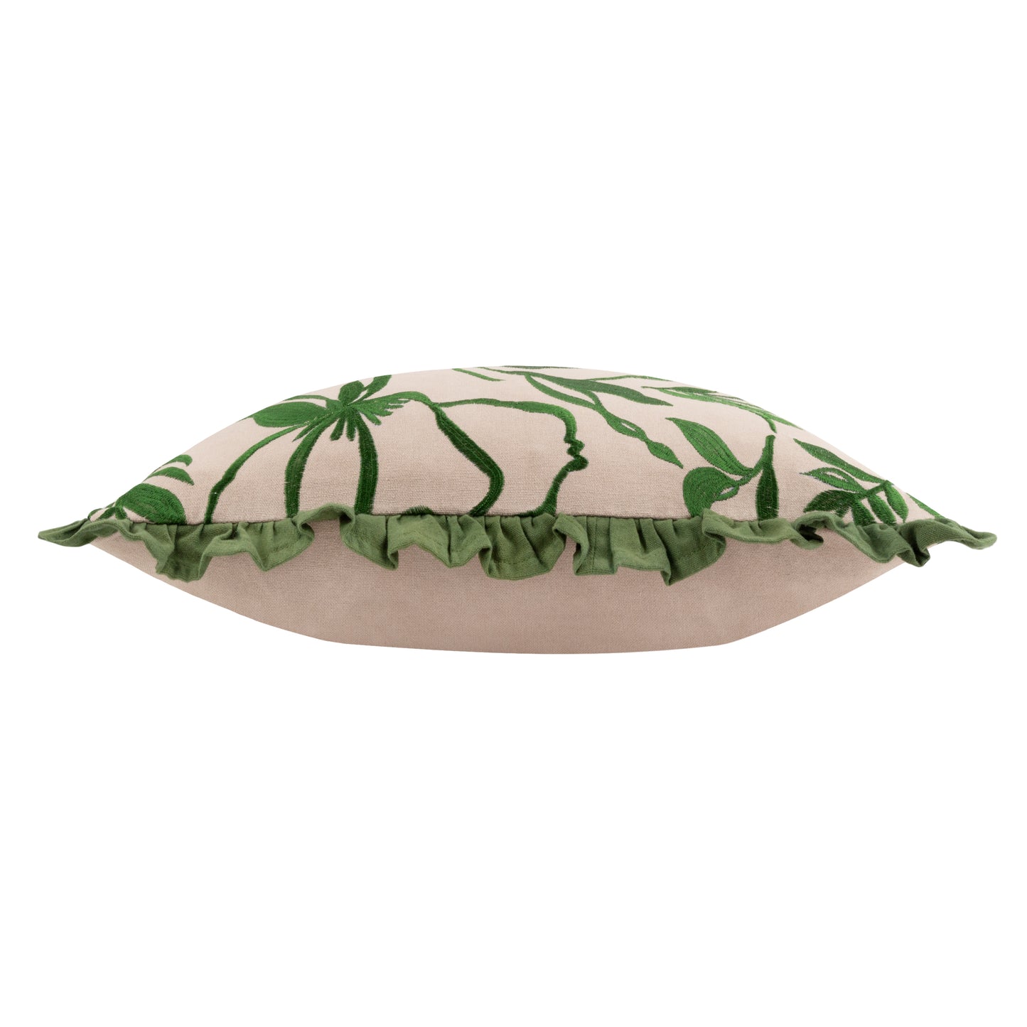 ALBERA 43X43 CUSHION CASE LINEN/GREEN