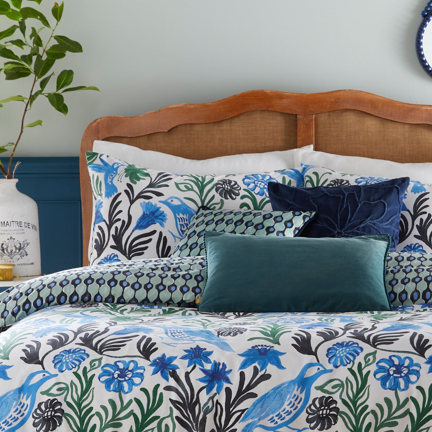 ALENTEJO 43X43 CUSHION CASE OCEAN
