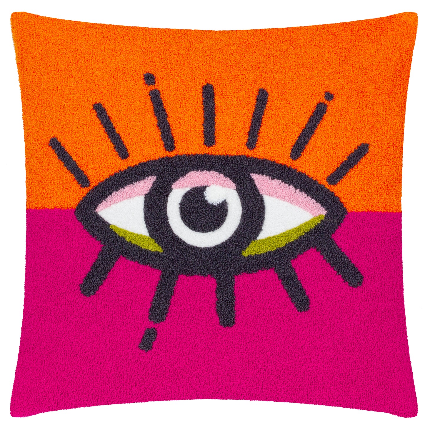 ALL EYES ON YOU 45X45 CUSHION CASE ORANGE/PINK