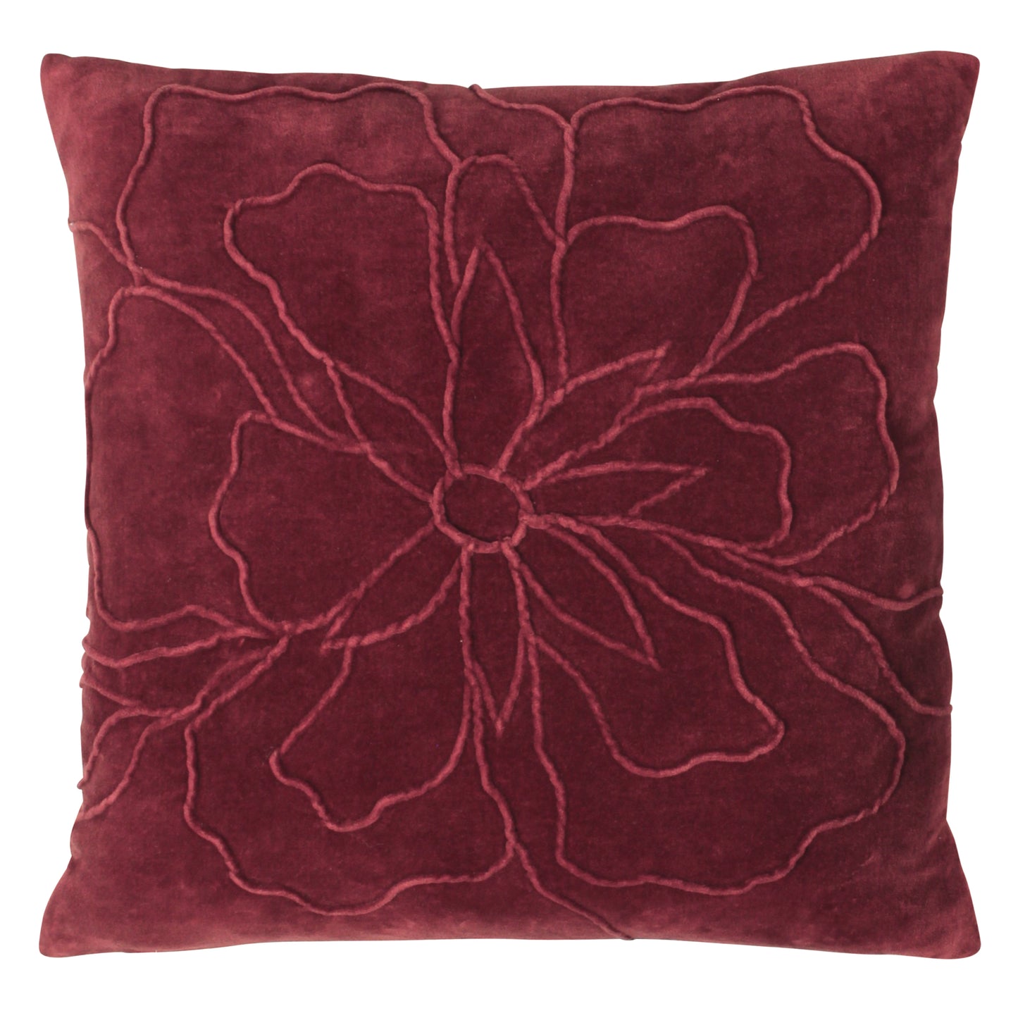 ANGELES 45X45 CUSHION COVER BERRY