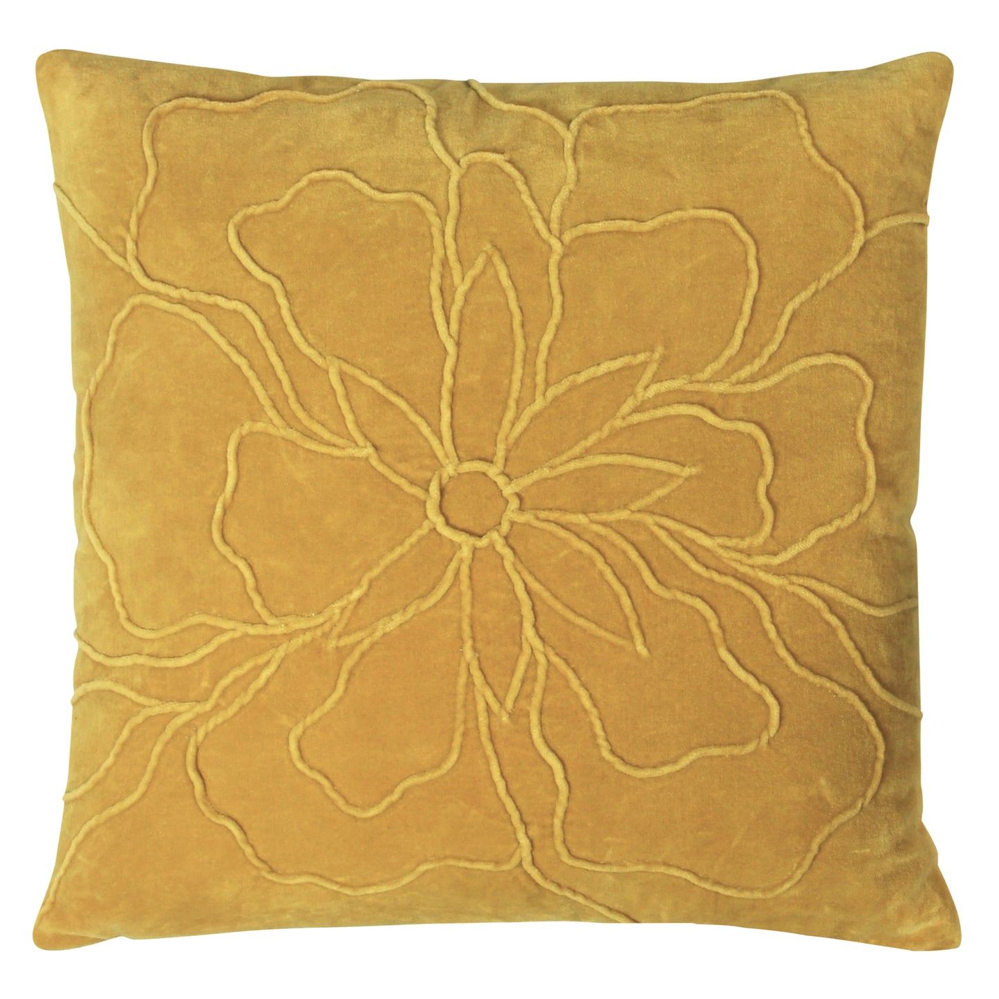 ANGELES 45X45 CUSHION COVER OCHRE