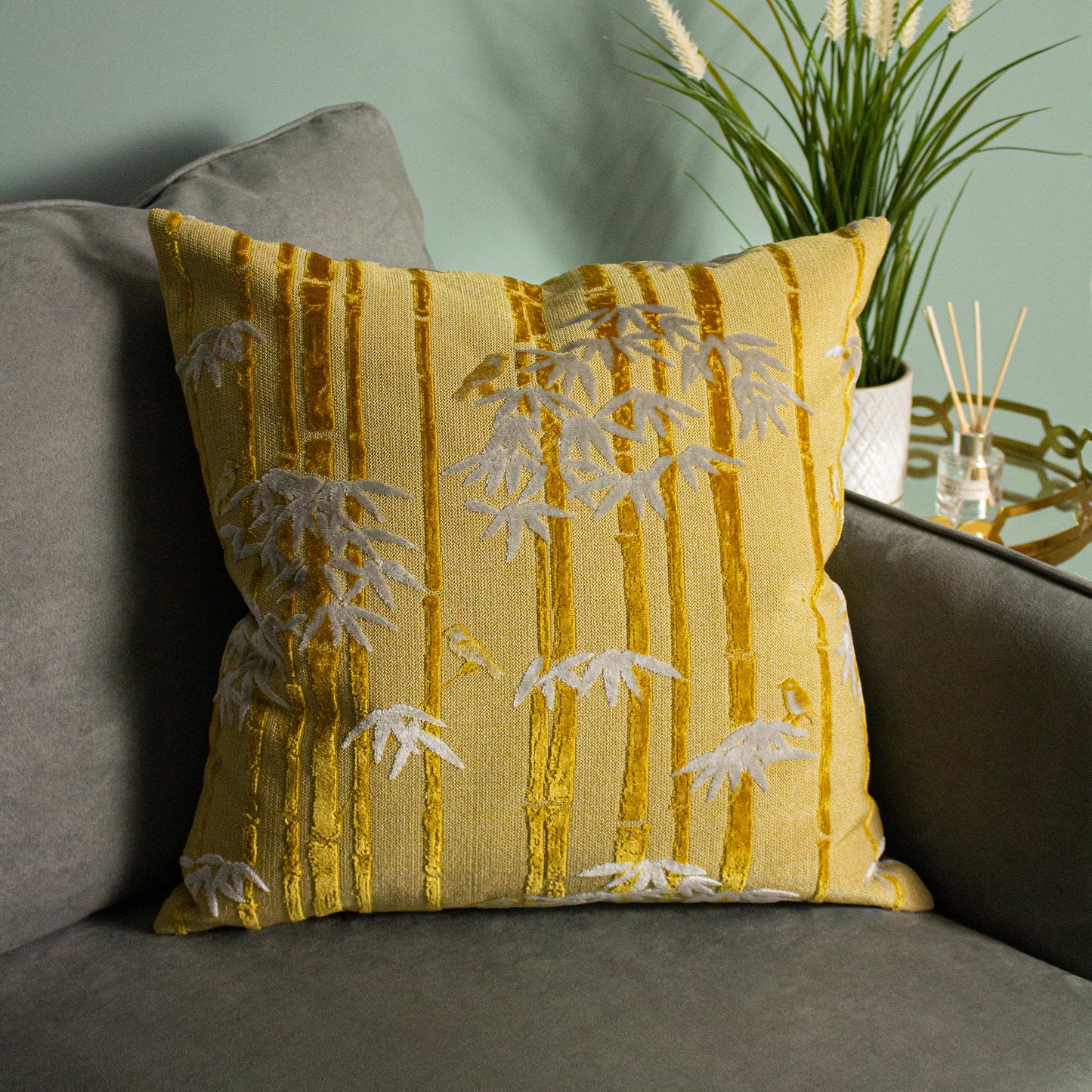 ANJI 50X50 CUSHION CASE GOLD