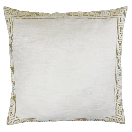 APOLLO 50X50 CUSHION CASE IVORY/GOLD
