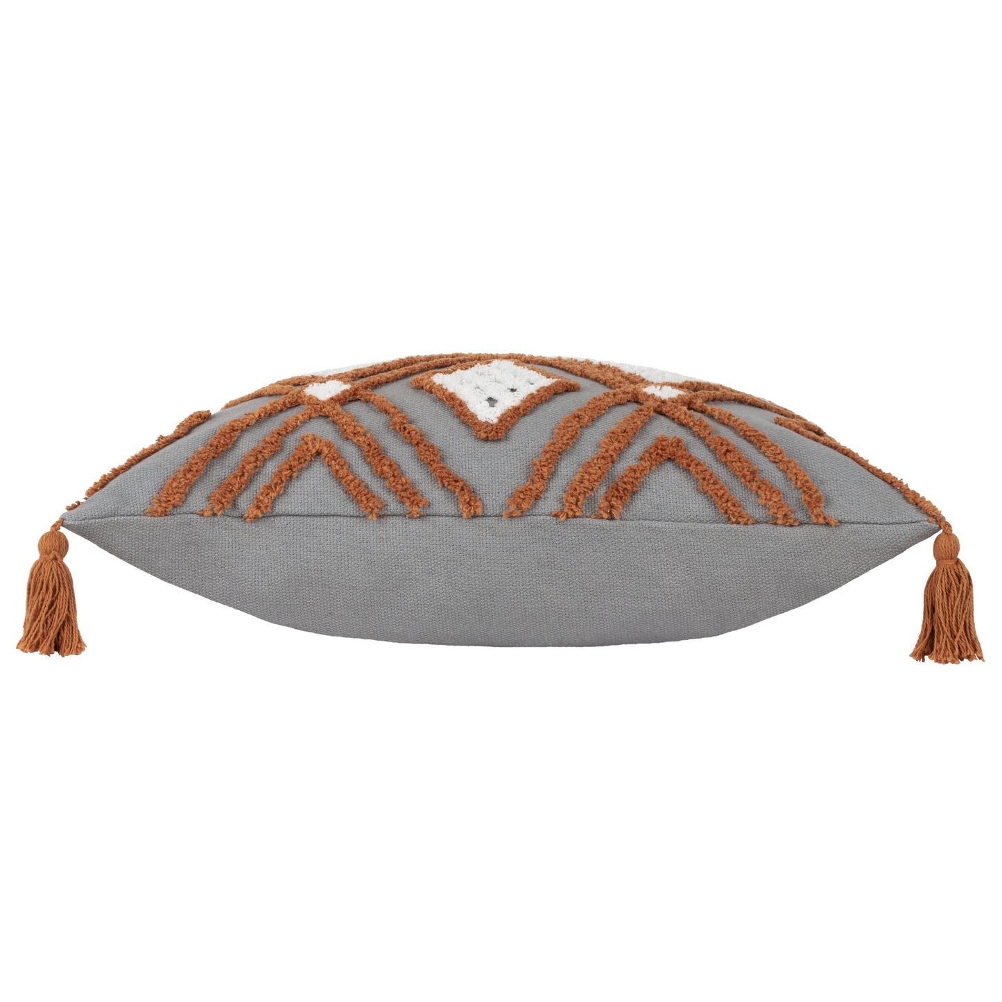 AQUENE 50X50 CUSHION CASE CHARCOAL/BRICK