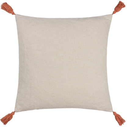 AQUENE 50X50 CUSHION CASE NATURAL/BRICK
