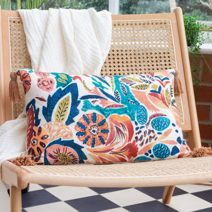 AQUESS 30X50 CUSHION CASE MULTI/CORAL