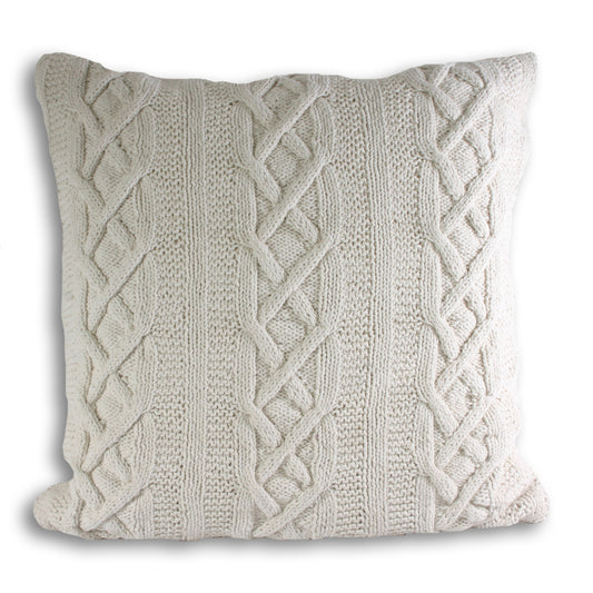 ARAN CUSHION CASE 55X55 CREAM