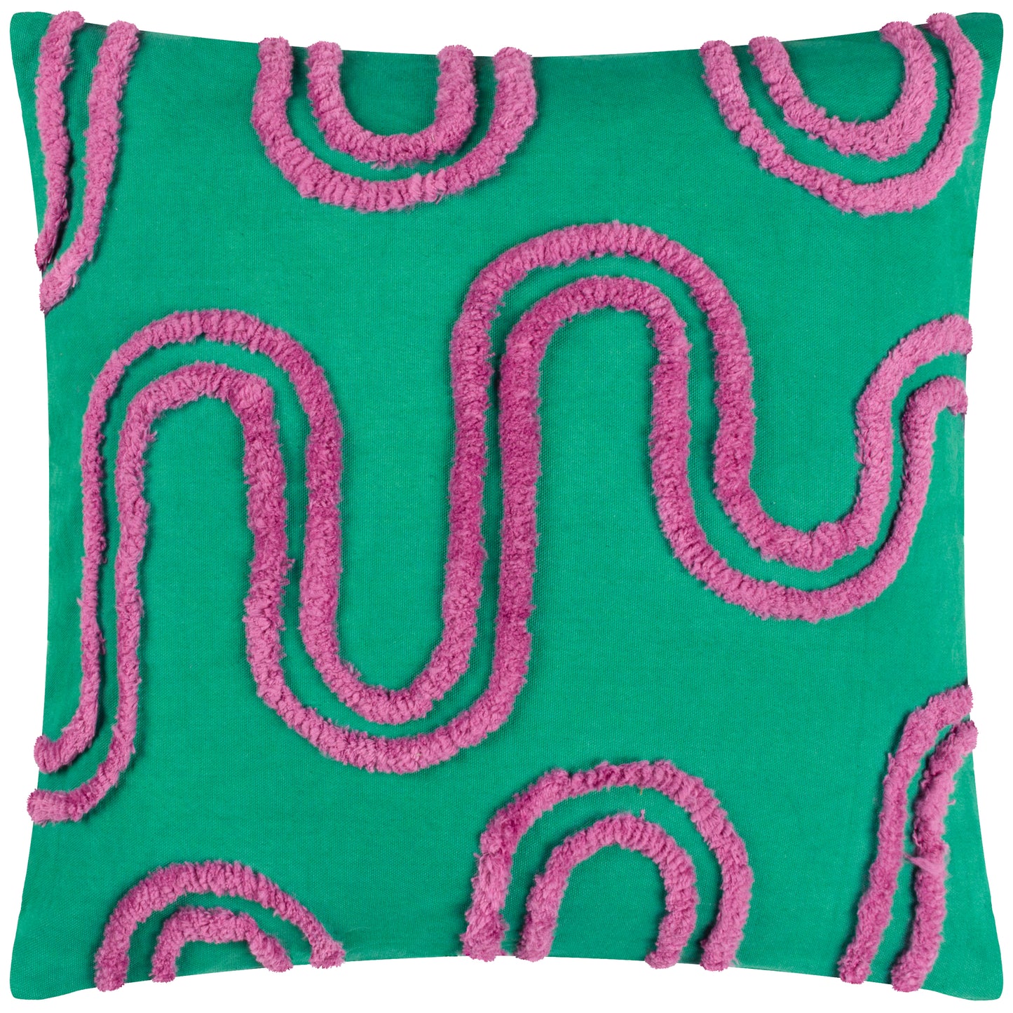 ARCHIE 45X45 CUSHION CASE TURQUOISE/PURPLE