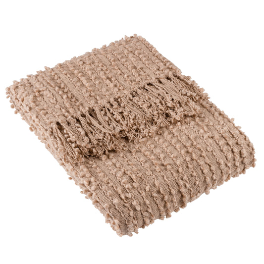 ARVO BOUCLE YARN THROW 130X180 PLASTER